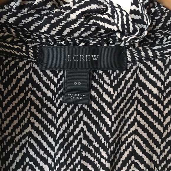 J.Crew Sleeveless Patterned Shirt Silk 00 - Picture 3 of 6